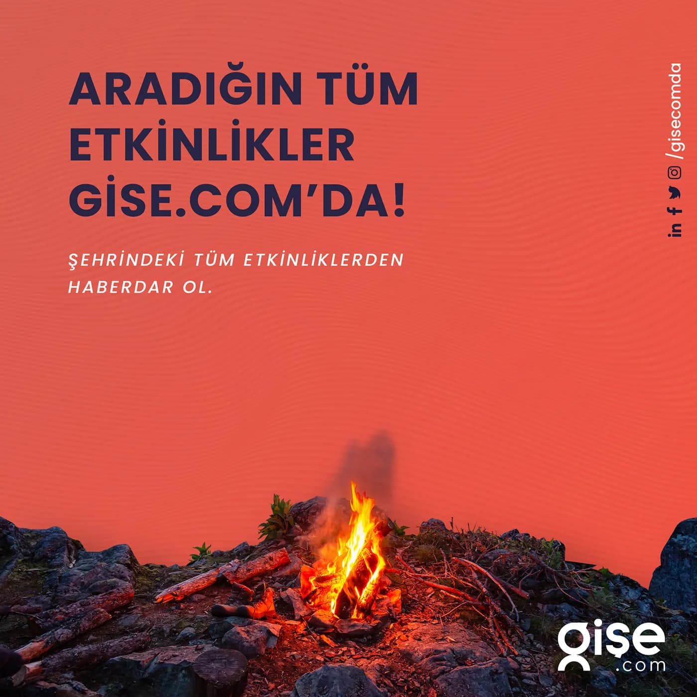 Kamp ateşiyle hazırlanan gönderi