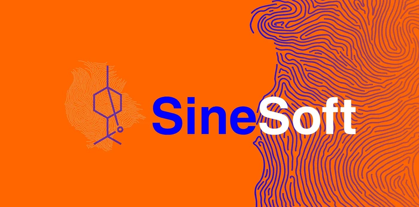 Sineol molekülünden çizilen işaret ve iki renkli isim